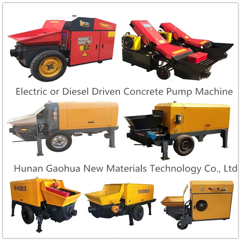 Diesel Concrete Portable Cement Pumps Machinery