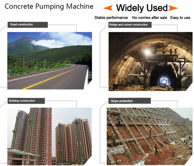 Mini Trailer Shotcrete Concrete Pump Spraying Fine Aggregate Concrete Pump Putzmeister Concrete Pump for Sale