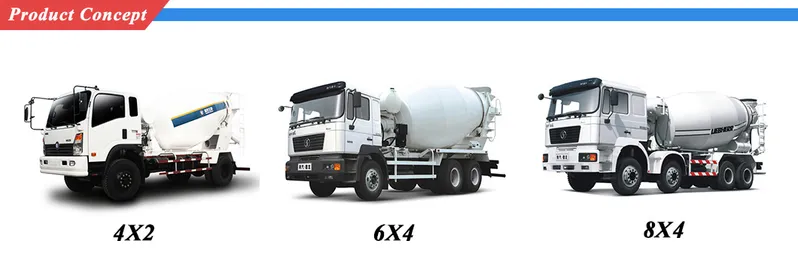 5-12cbm Cement Mixer Transit Mixer Concrete Mixer Truck