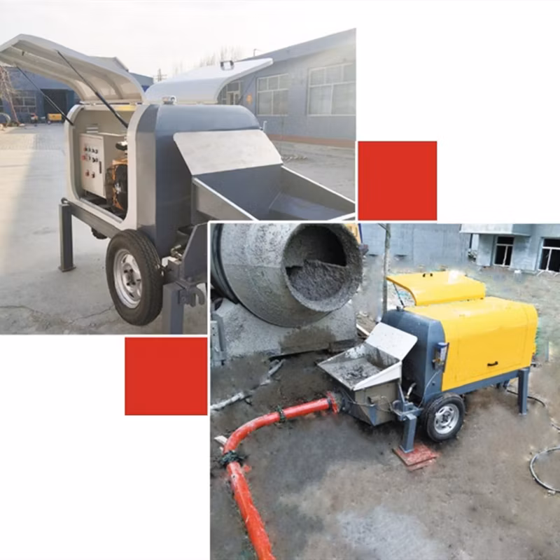 Mini Trailer Shotcrete Concrete Pump Spraying Fine Aggregate Concrete Pump Putzmeister Concrete Pump for Sale