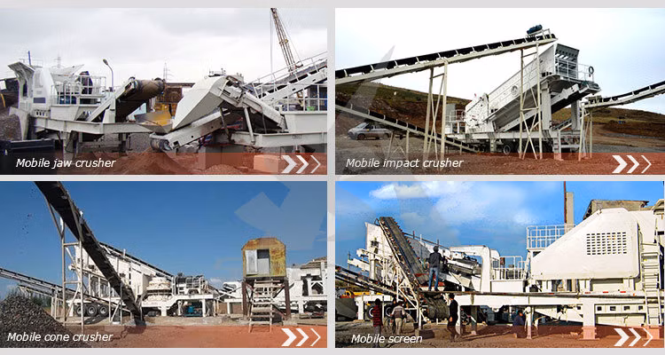 Mobile Screening Plant Portable Jaw Stone Crusher for Quartz