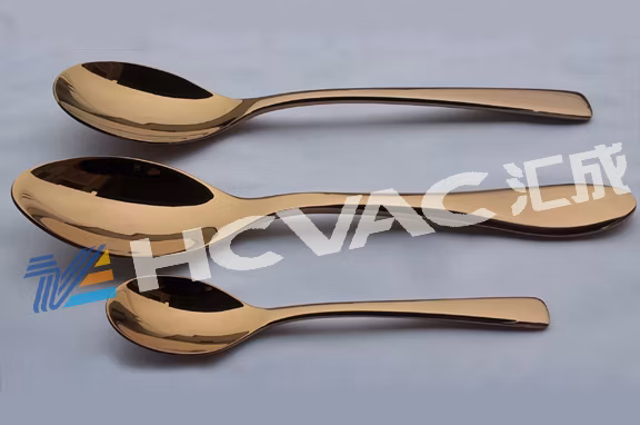 Hcvac Stainless Steel Flatware Dinnerware PVD Titanium Coating Machine