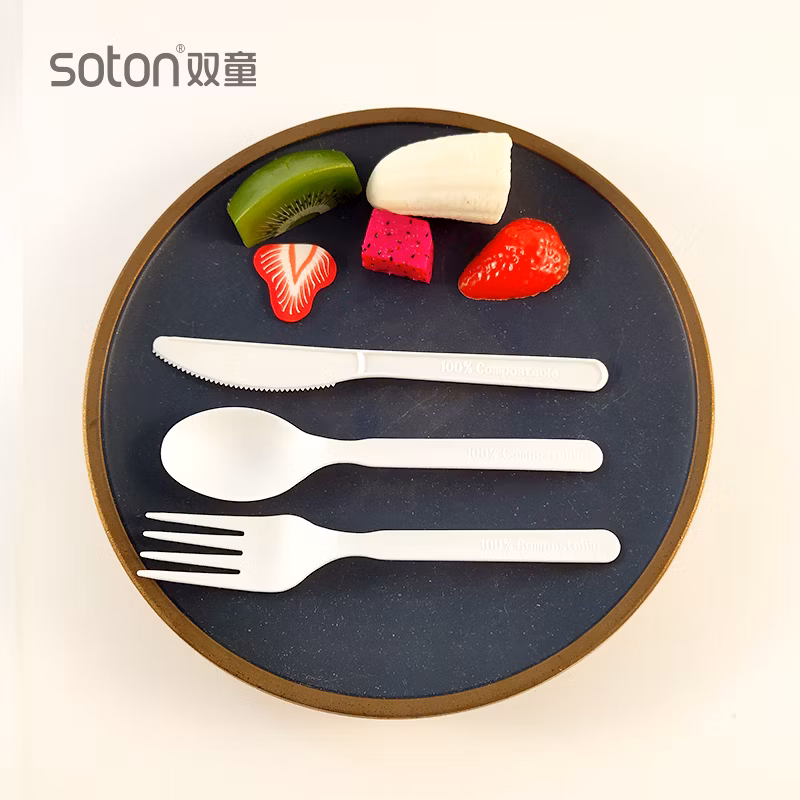 Cpla Eco Friendly Disposable Fork 100% Compostable Cpla Cutlery