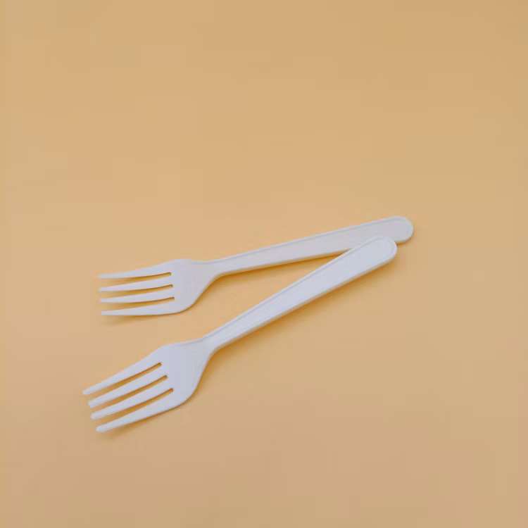 8 Inch Biodegradable Cornstarch Cutlery Knife Fork Spoon