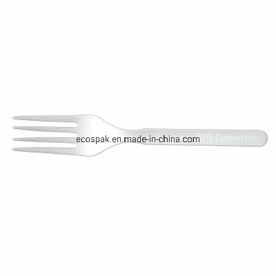 Biodegradable Compostable PLA Kitchen Utensils Tablewares Disposable Plastic Cutlery Fork