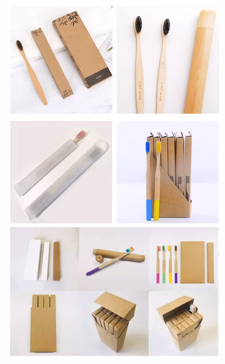 Ecológicas biodegradables reutilizables de la naturaleza Los viajes de bambú Set cubiertos.