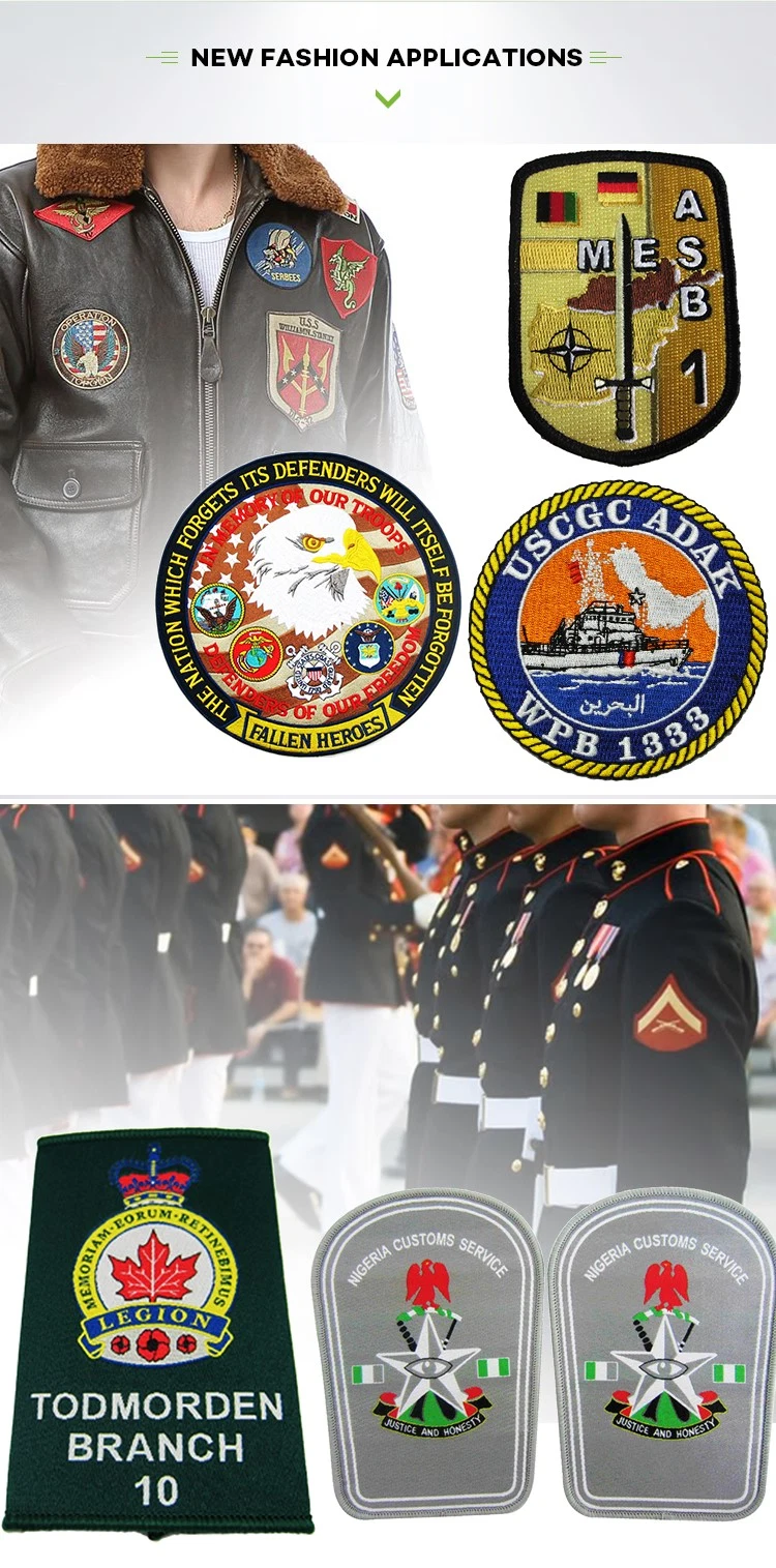 Promotion Company Name Plate Embroidery Patch 3D Flat Fashion Promotion Landesverband Embroidery Patch (31)
