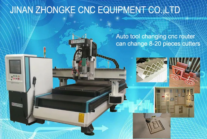Wood Cabinets Panels Furniture 3D CNC Router