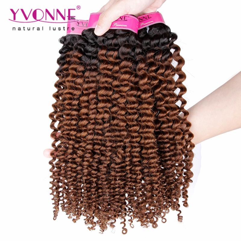 Fashions Two Tone Color Ombre Brazilian Human Hair Weave