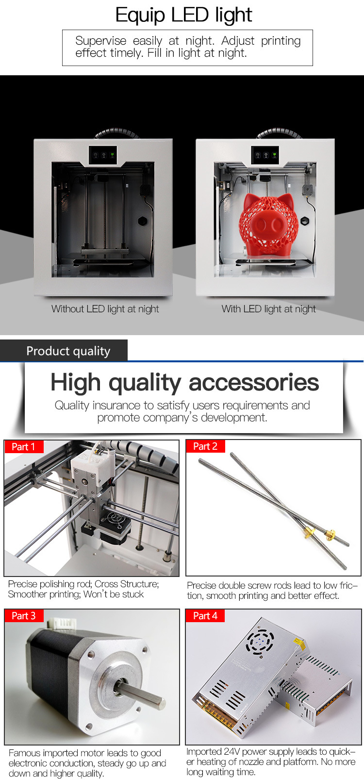 Easy to Remove The Printing Models After Cooling 3D Printer Company