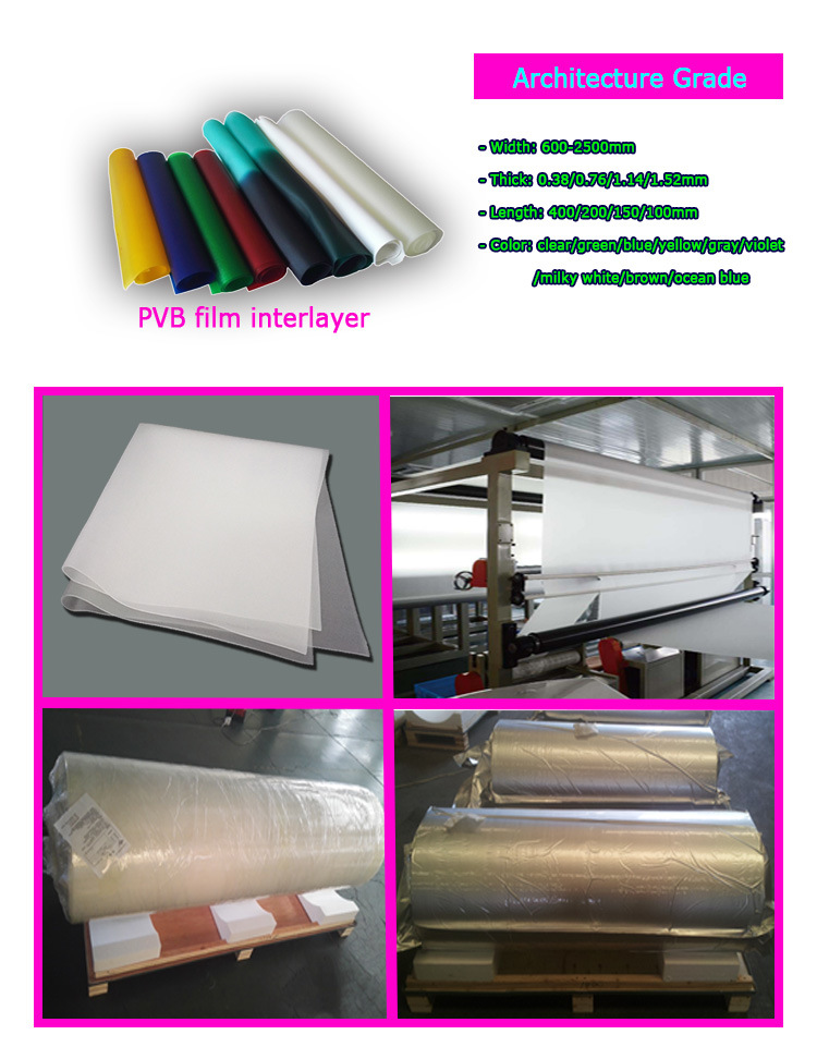 PVB Film Interlayer for Architecture Glass Factory Price