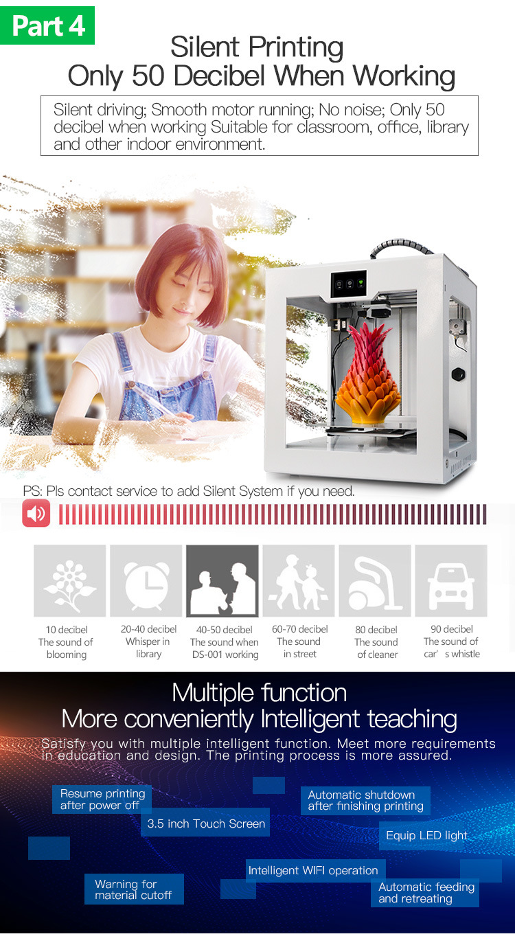 Easy to Remove The Printing Models After Cooling 3D Printer Company