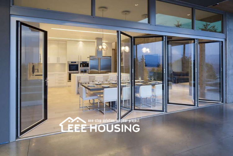 Manufacturer Supply Architecture Design Custom Residential Bi-Folding Entry Door