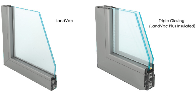 Landvac Architecture Building Double Glazing Heat Reflective Vacuum Glass