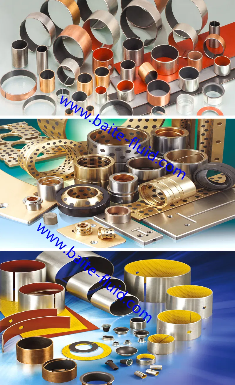 Hydraulic Cylinder Casting Bronze Flange Bearing with Solid Lubricant