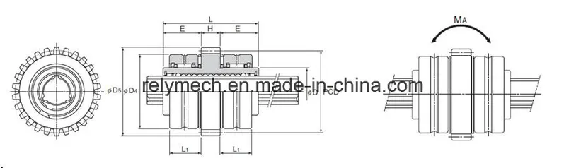 Ball Spline/Linear Motion Bearing with Gear Teeth Lbg Type