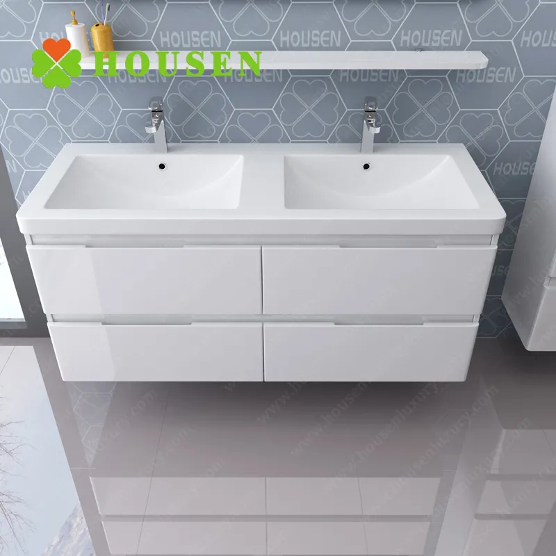 Wood Double Bathroom Vanity Luxurious Cabinet Clearance Bathroom Vanities