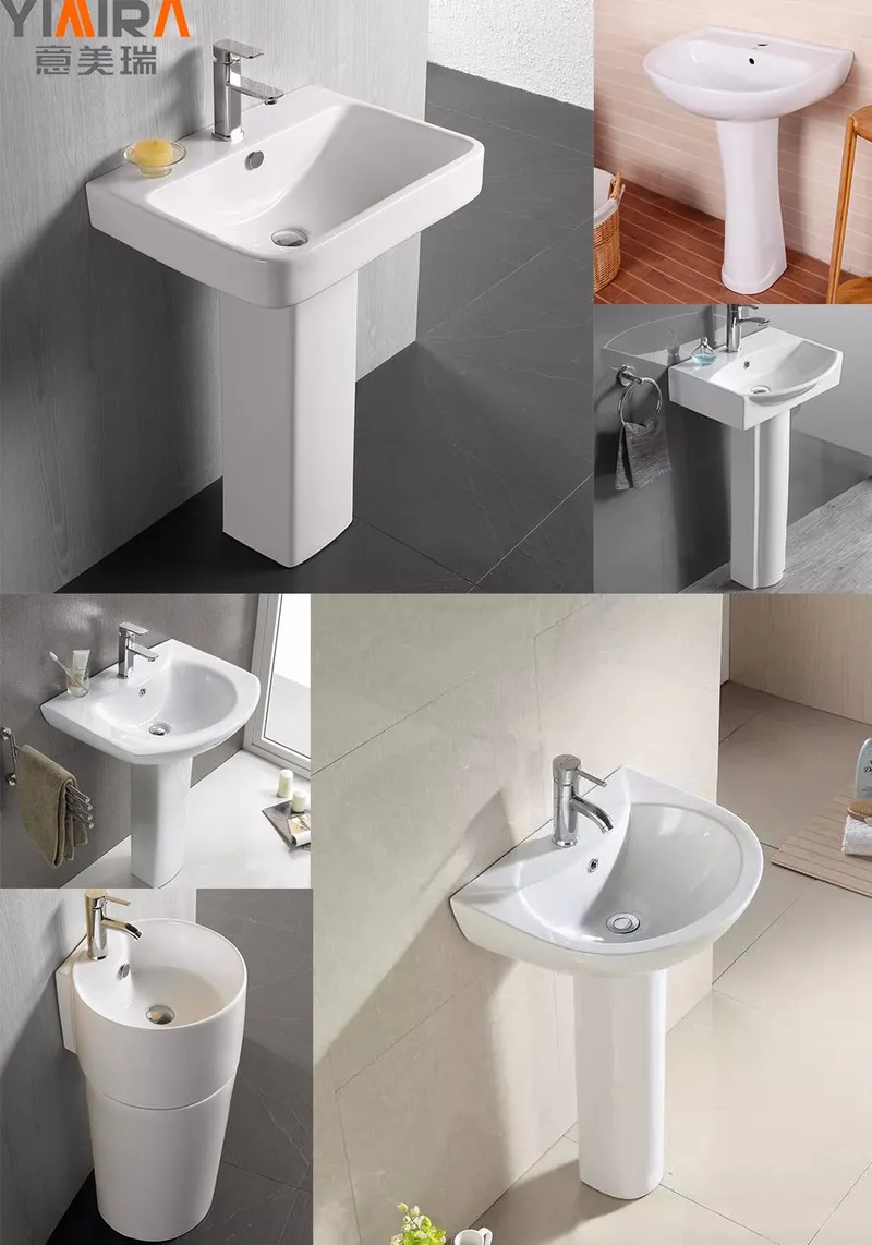 Sanitary Ware Bathroom Ceramic Sink Toilet Wash Basin with Pedestal