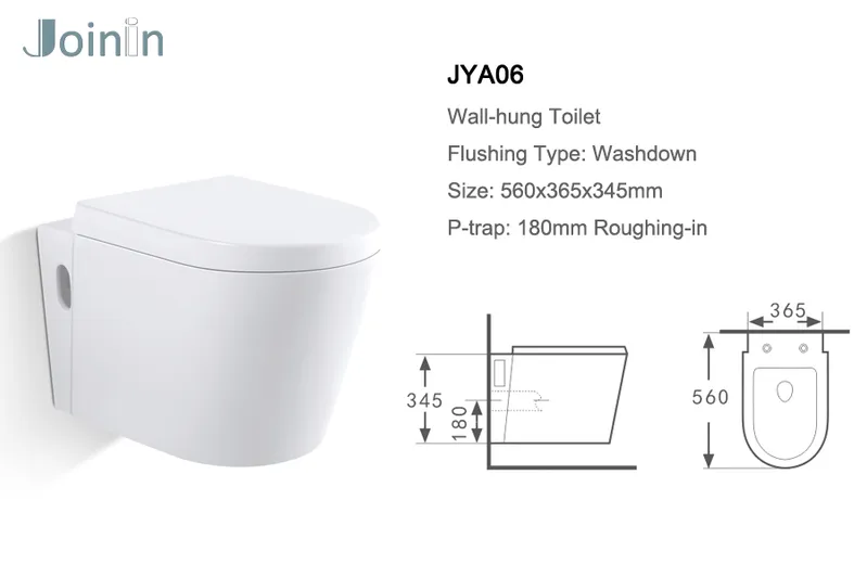 Sanitary Ware Bathroom Water Closet Ceramic Wc Wall Hung Toilet (JYA06)