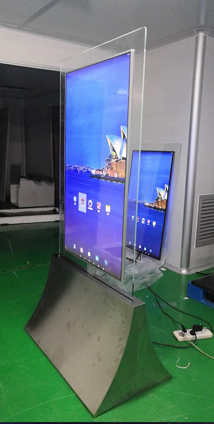 55" Double Sided Digital Signage Kiosk with Ultra Slim Design