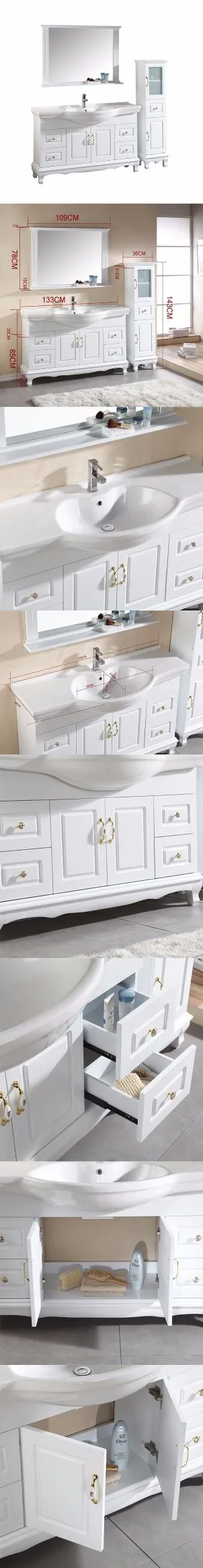 Deluxe Solid Wood Bathroom Vanity Cabinet