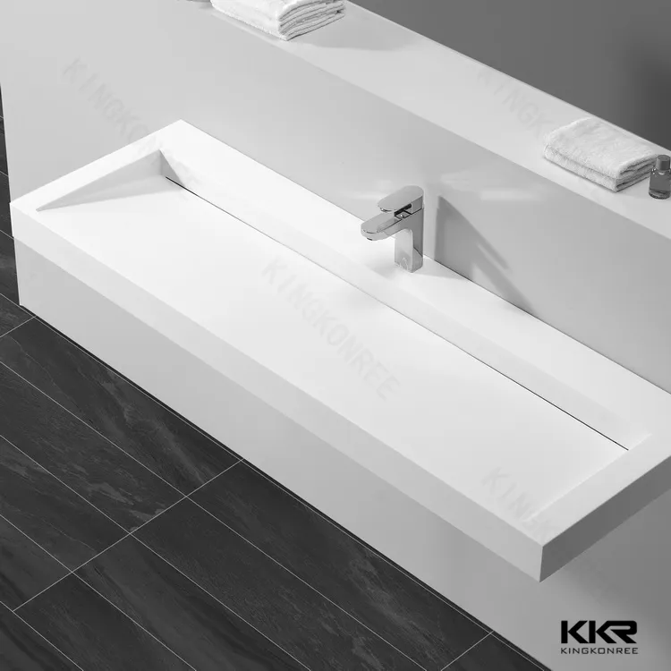 Hotel Washbasin Hot Sale Bathroom Vanity Wall-Hung Wash Sink