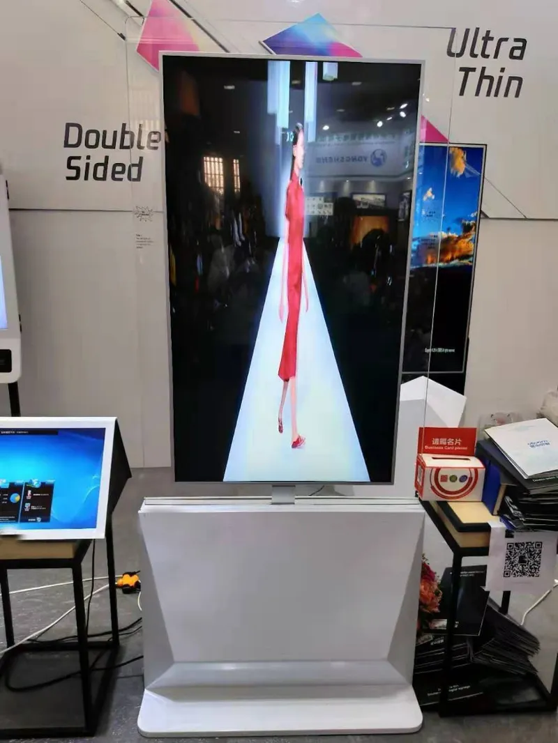 55" Double Sided Digital Signage Kiosk with Ultra Slim Design