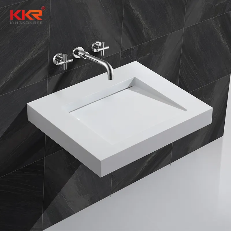 Hotel Washbasin Hot Sale Bathroom Vanity Wall-Hung Wash Sink