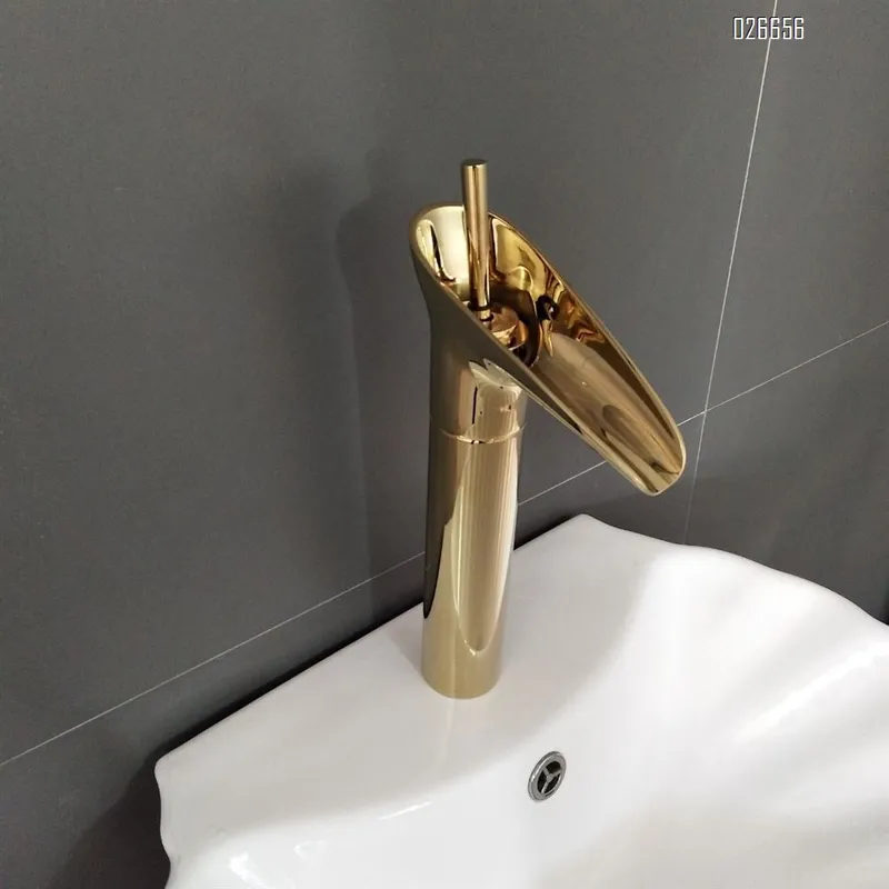 Modern Design Gold-Plated Bathroom Mixer Wash Basin Faucet