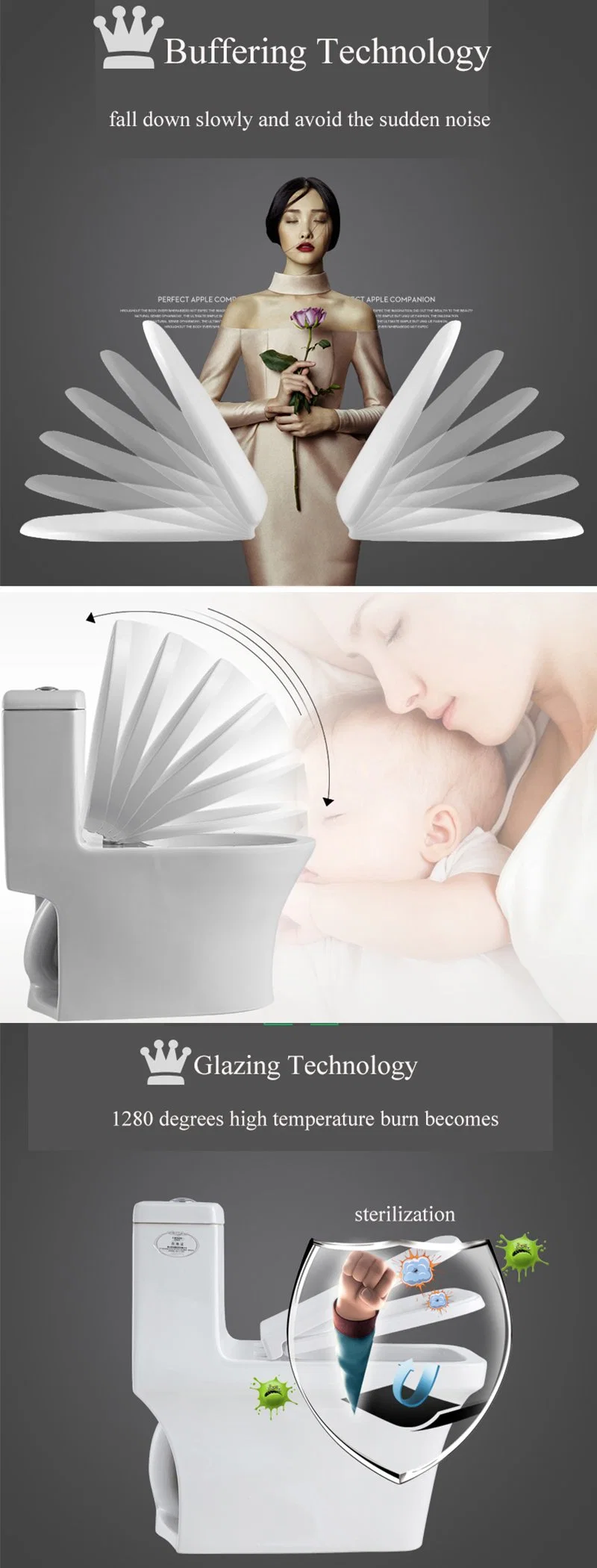 Hot Salling Design Bathroom Toilet Seat Bc-2027