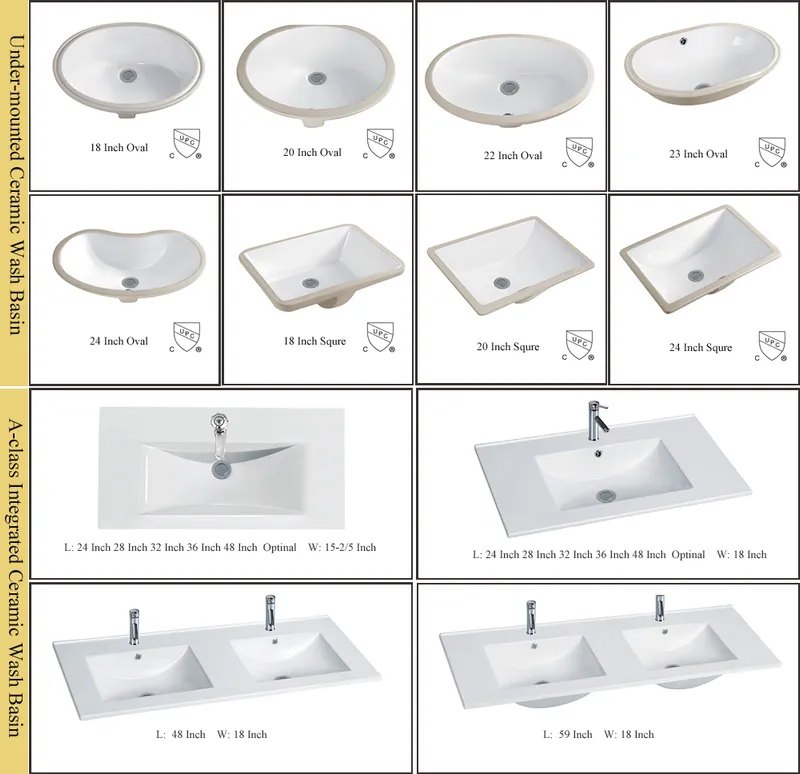 72" Solid Wood Bathroom Vanities with Double Sinks