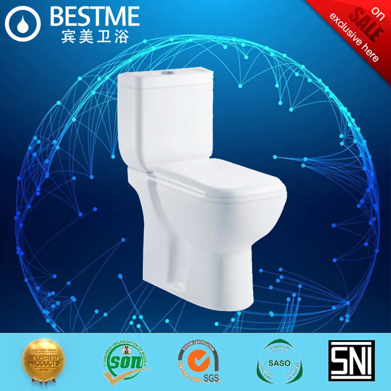 Square Style Washdown Wc Toilet Dual Flush Water Saving (BC-1336)