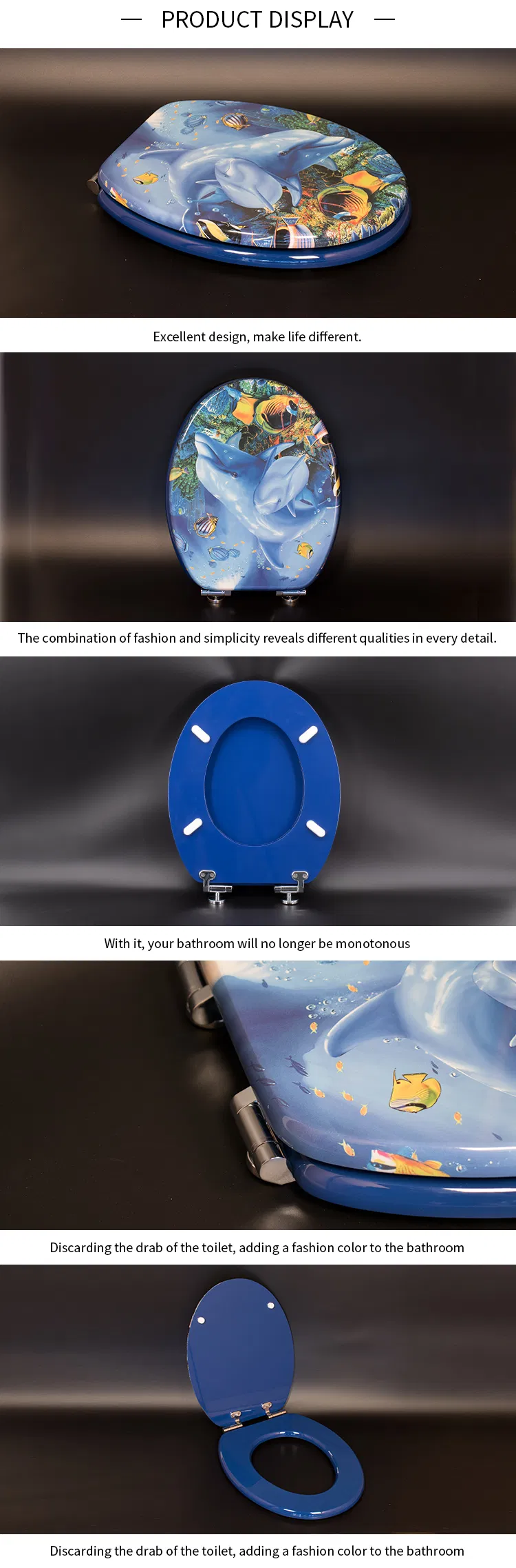 MDF Printing Soft Toilet Seat Cover, Toilet Seat Wc Seat