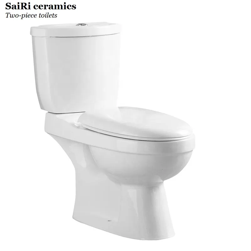 Sairi Sanitary Ware Bathroom Ceramic Wc Piece Two Piece Toilet Set Toilet Suit