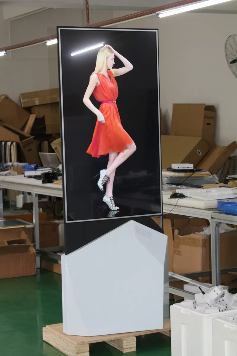 55" Double Sided Digital Signage Kiosk with Ultra Slim Design