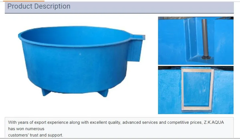 Fish Tank Fish Farming Tank Ras Koi Tank for Breeding.