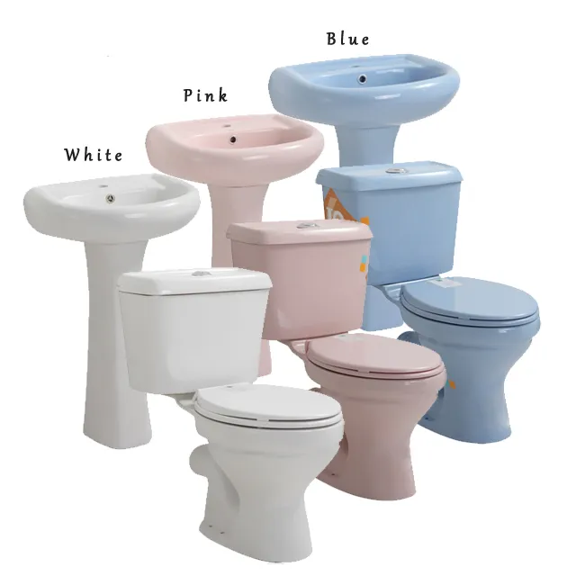 Chaozhou Sanitary Ware Bathroom Ceramic Two Piece Wc Toilet with Basin (GL2036)