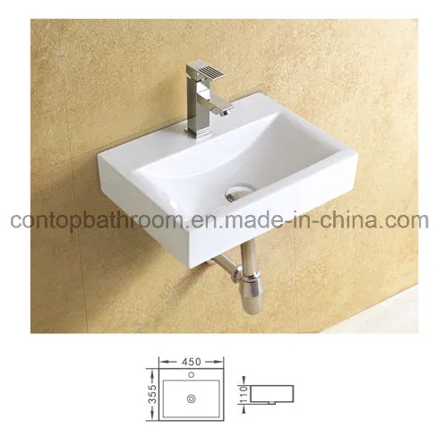 Ceramic Sanitary Ware Wall Hung Basin Wash Basin 8322