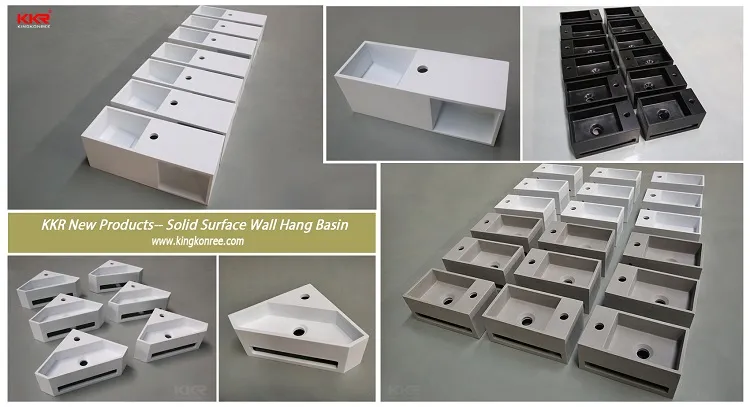 Modern Sanitary Ware Square Stone Marble Bathroom Washing Basins