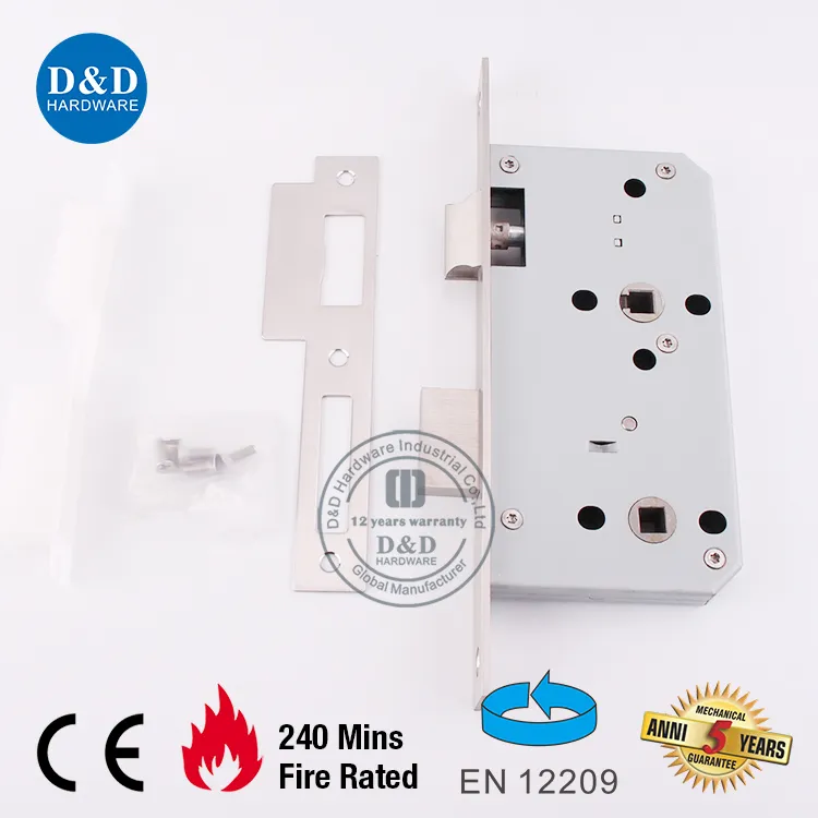 CE Euro SS304 Hardware Mortice Latch Lock for Bathroom and Toilet Door