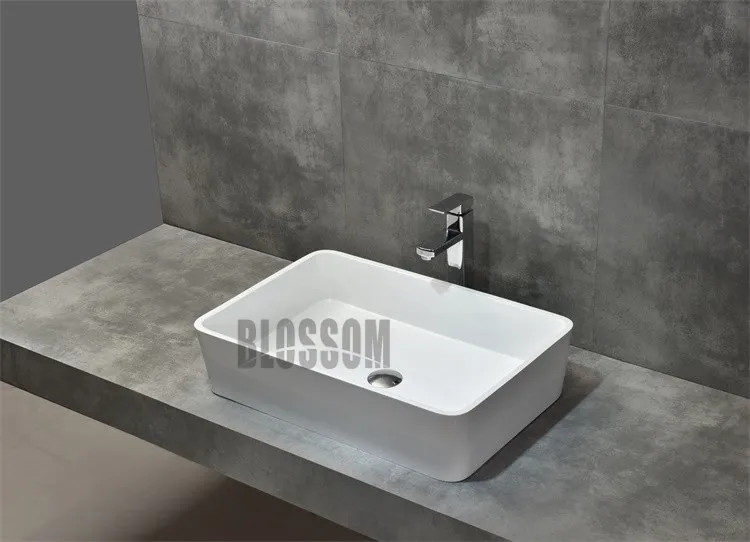 Bathroom Artificial Stone Resin Sink Hand Wash Basin Sanitary Ware