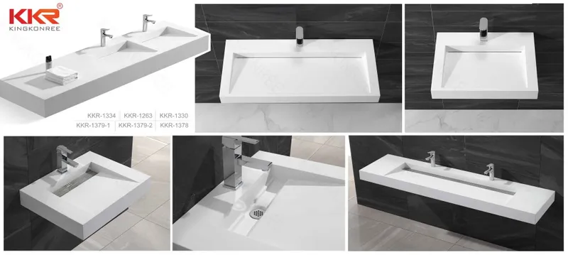 Hotel Washbasin Hot Sale Bathroom Vanity Wall-Hung Wash Sink