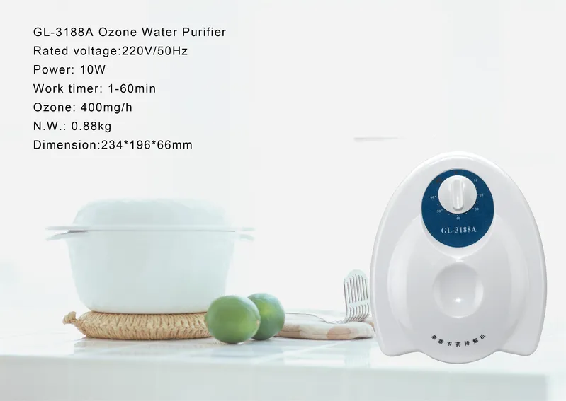 Ozone Water and Air Purifier for Kitchen Toilet Bathroom