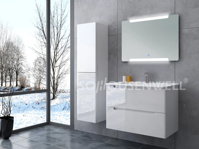 Modern Bathroom Vainity Ceramic Sink Basin Bathroom Cabinet Set