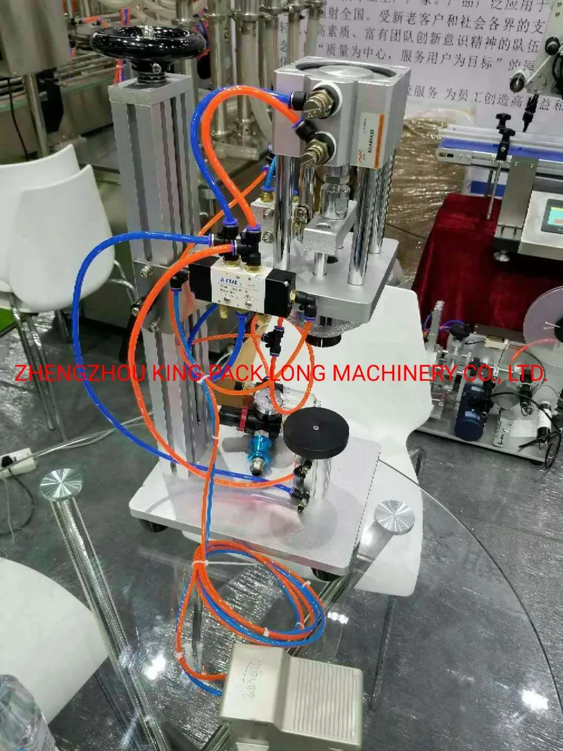 2019 New Style Pneumatic Perfume Bottle Spray Cap Capping Machine