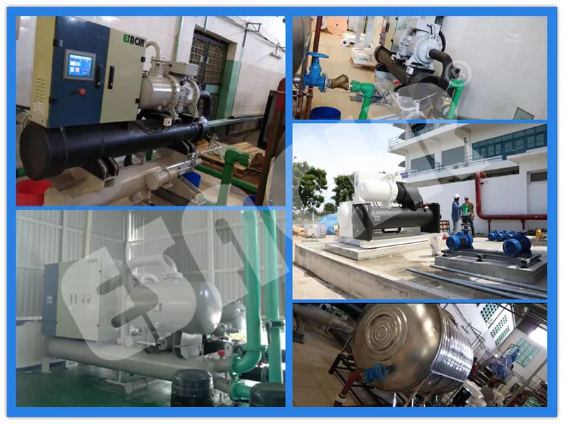 Industrial Cooling Screw Chiller Commercial Water Cooled Cooling Chiller