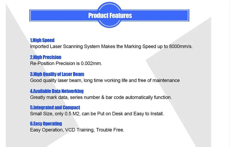 30W Fiber Laser Marking Machine Price with Rotating System