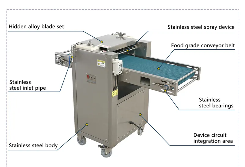 Fish Slice Fillet Cutting Slicing Machine Squid Rings Slicing Machine