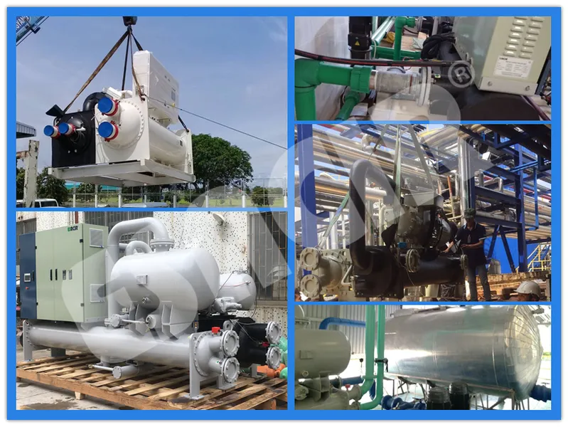 Industrial Cooling Screw Chiller Commercial Water Cooled Cooling Chiller