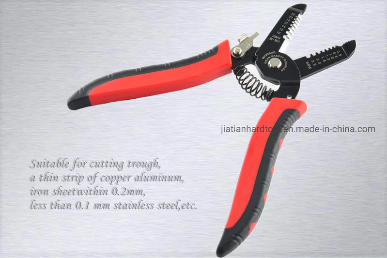 Jiaxin 7" CRV High Quality Hand Tools Wire Stripping Mini Pliers